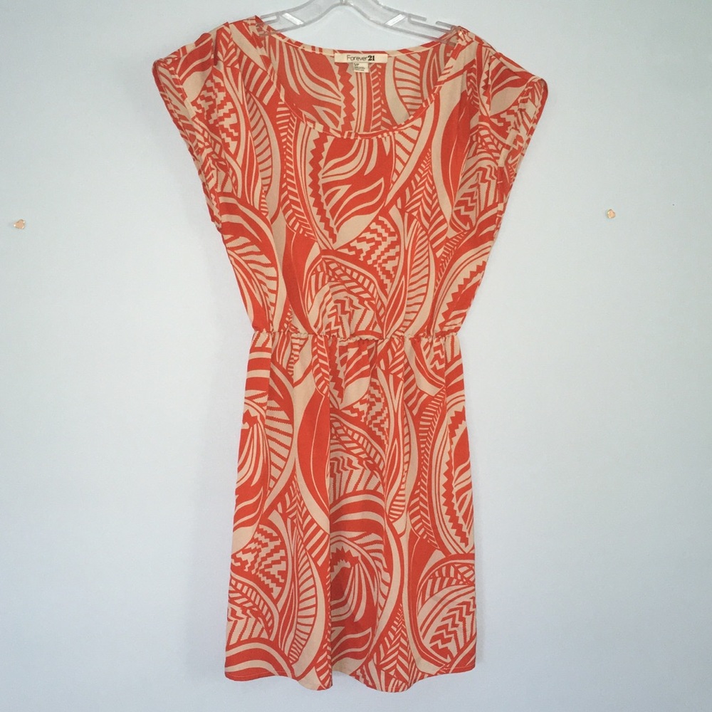 CLOSET CLOSING! Beach cover up S Orange and cream